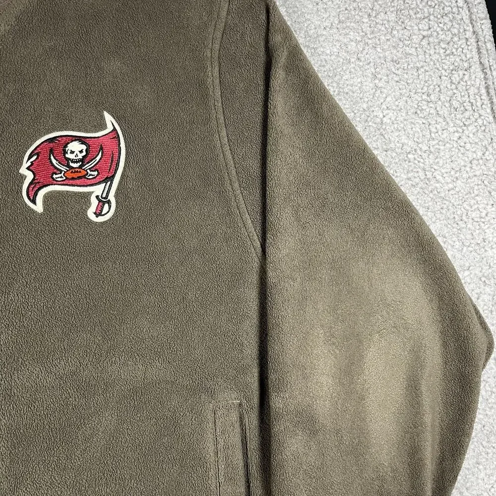 Tampa Bay Buccaneers Jacket Mens 2XL Adidas NFL Football Team VTG Bomber Snap - Picture 7 of 16